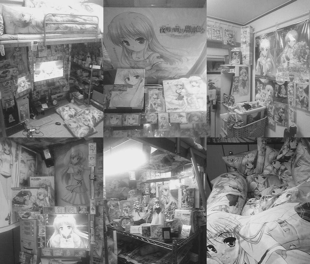 Room with Goddess images covering every inch